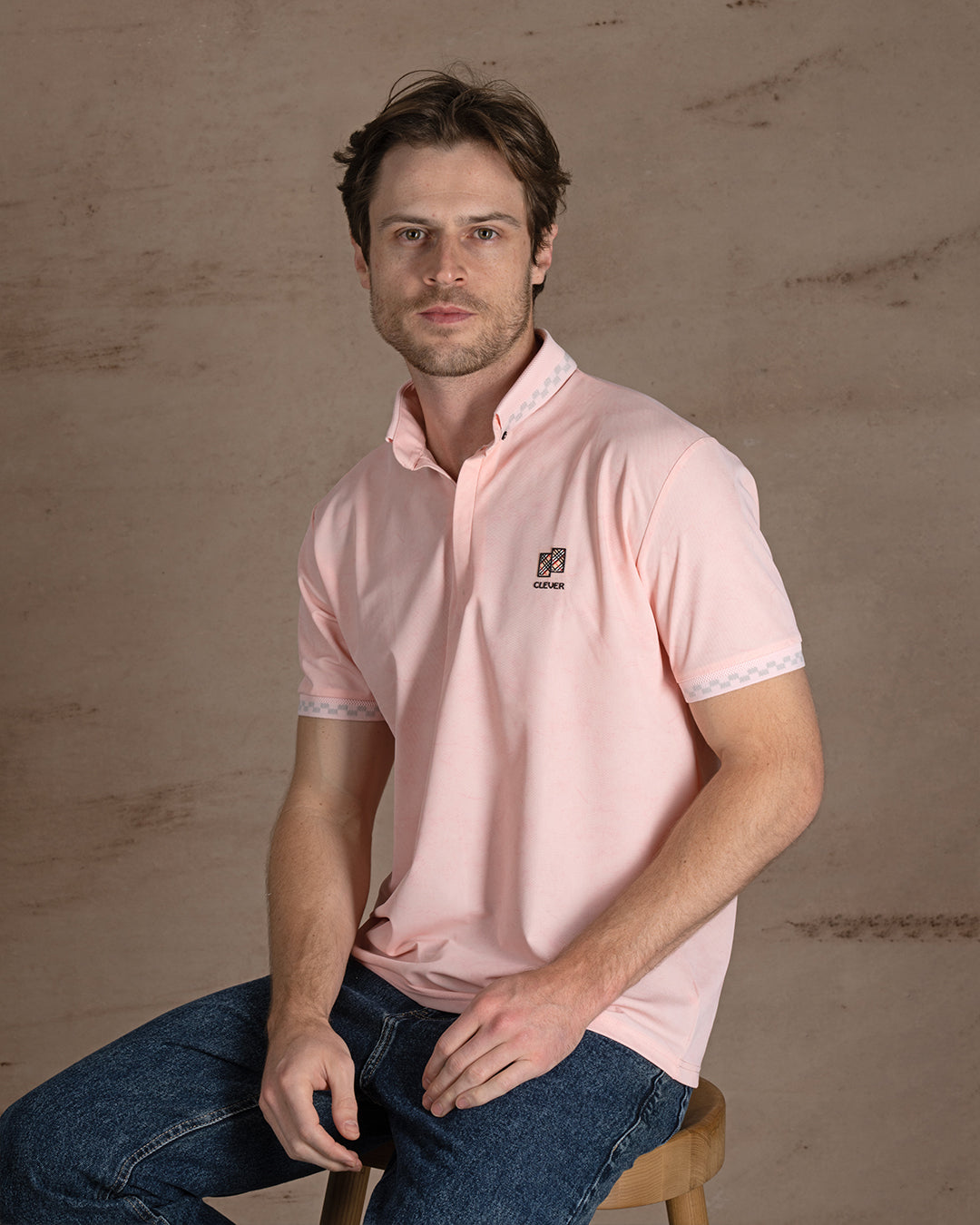 Rose Turkish cotton Polo Shirt Short sleeves