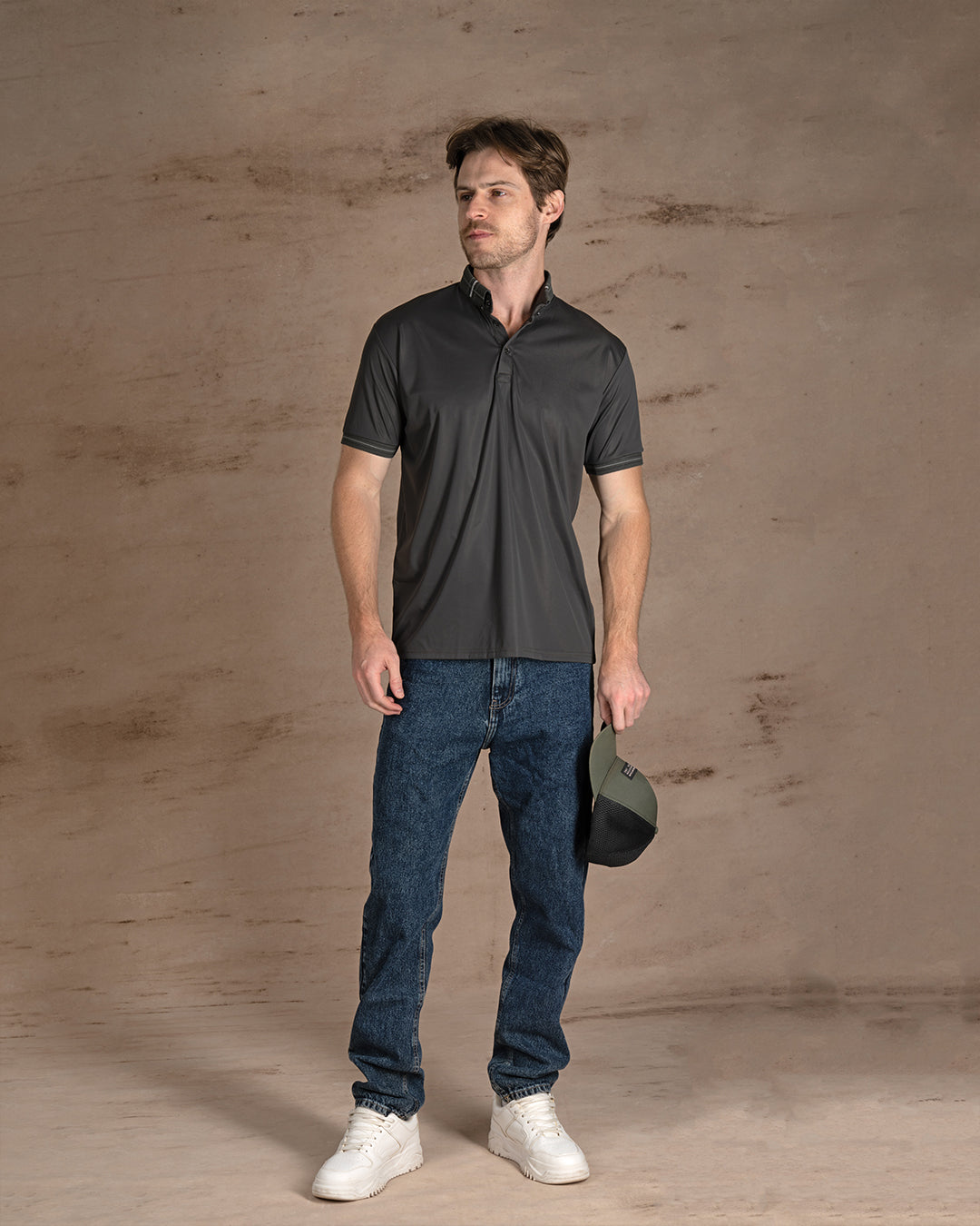 Oil cotton Polo Shirt Short sleeves