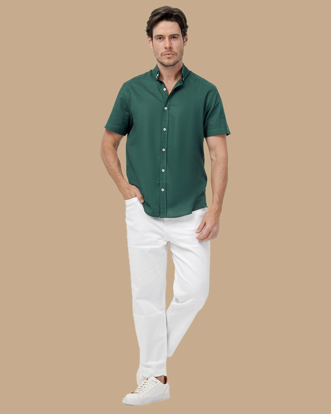 Dark Genzari Linen shirt
