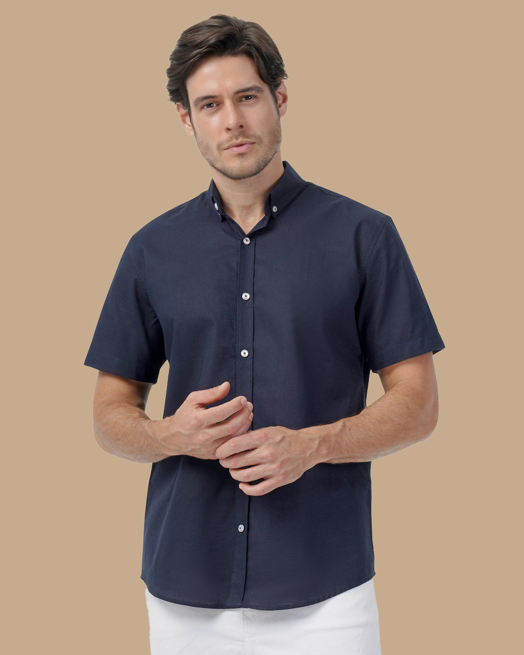 Navy Blue Linen shirt