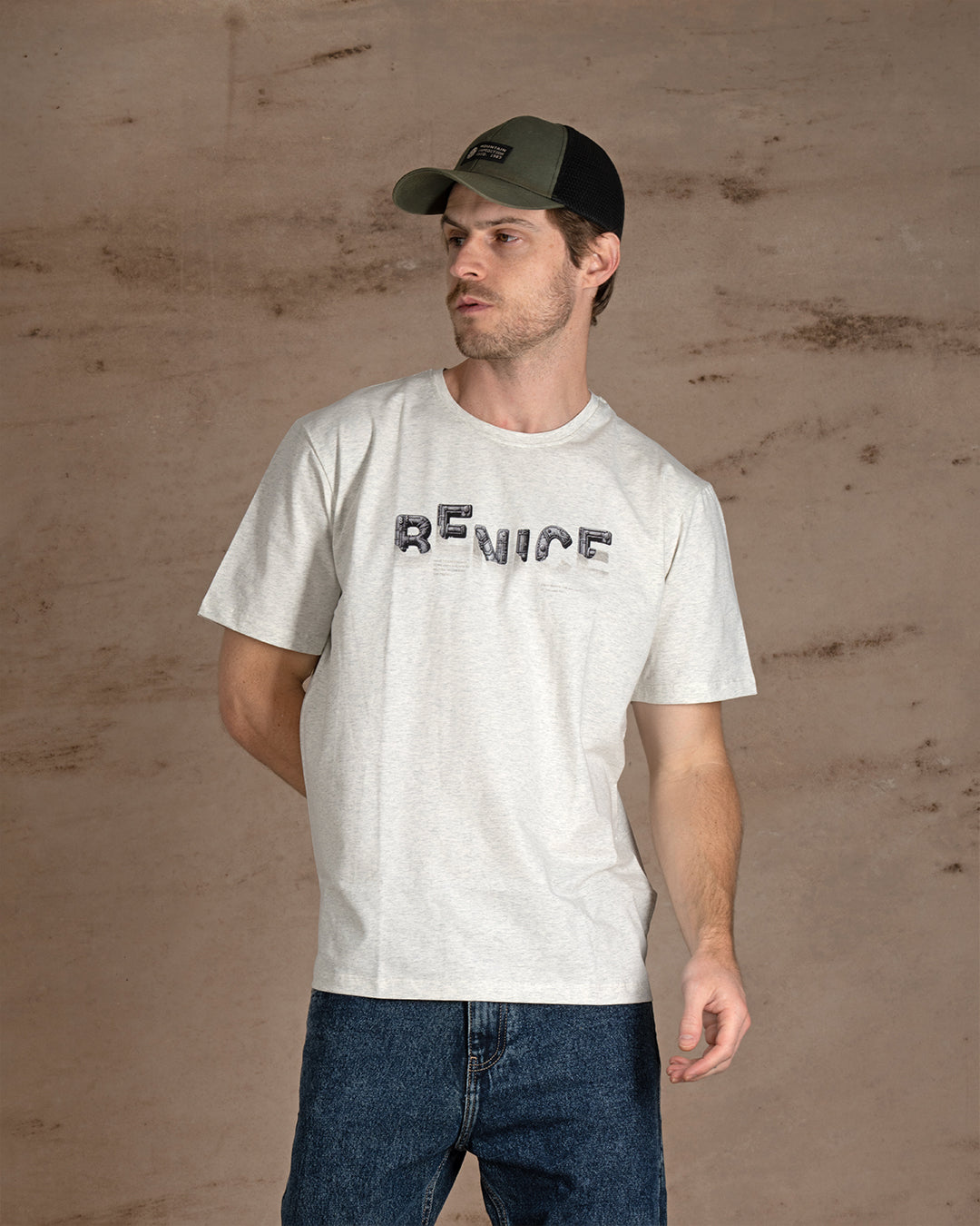 White Quarry printed Cotton T-shirt