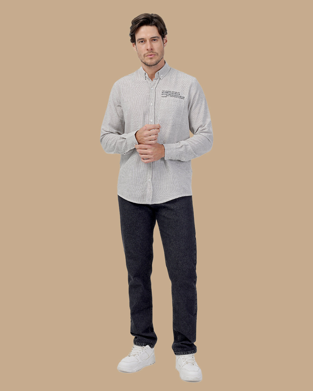 Brown Cotton shirt