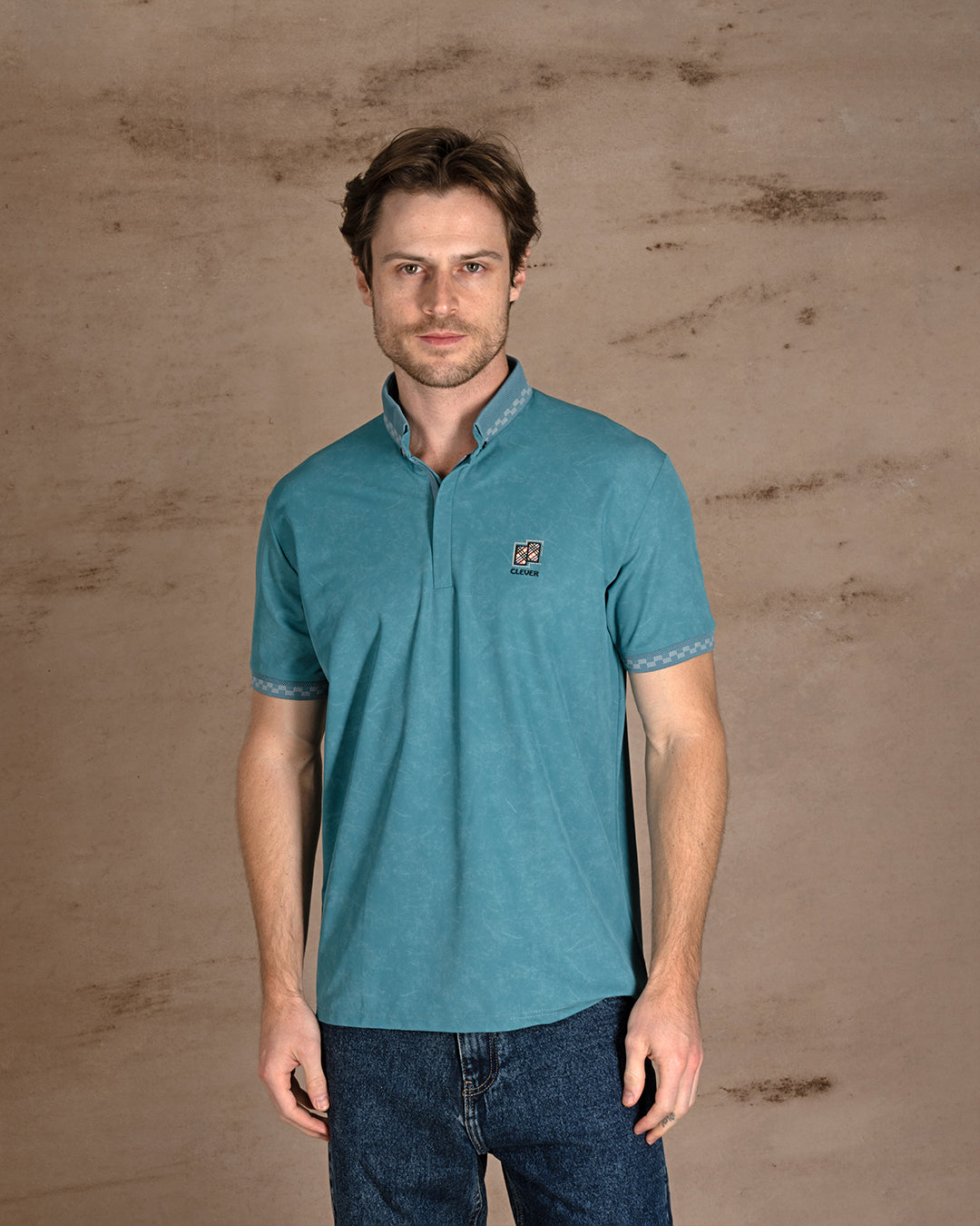 Dark Mint Turkish cotton Polo Shirt Short sleeves