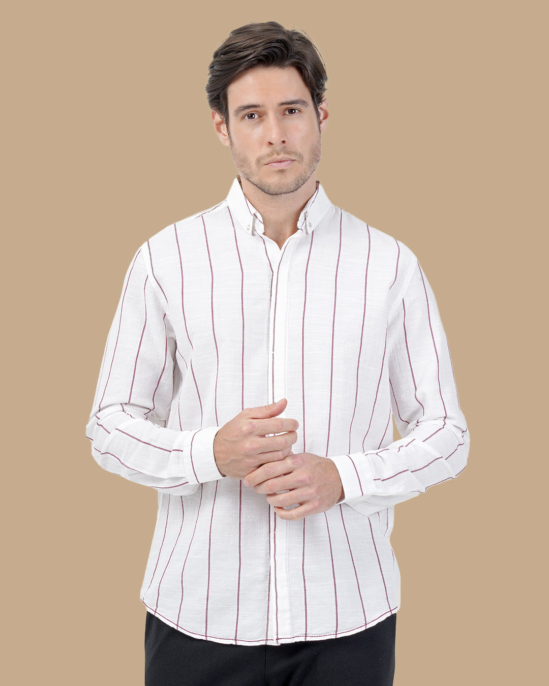 Burgundy Cotton shirt
