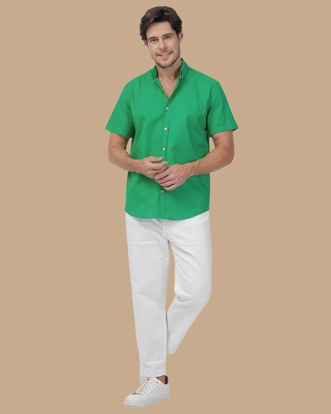 Green Linen shirt