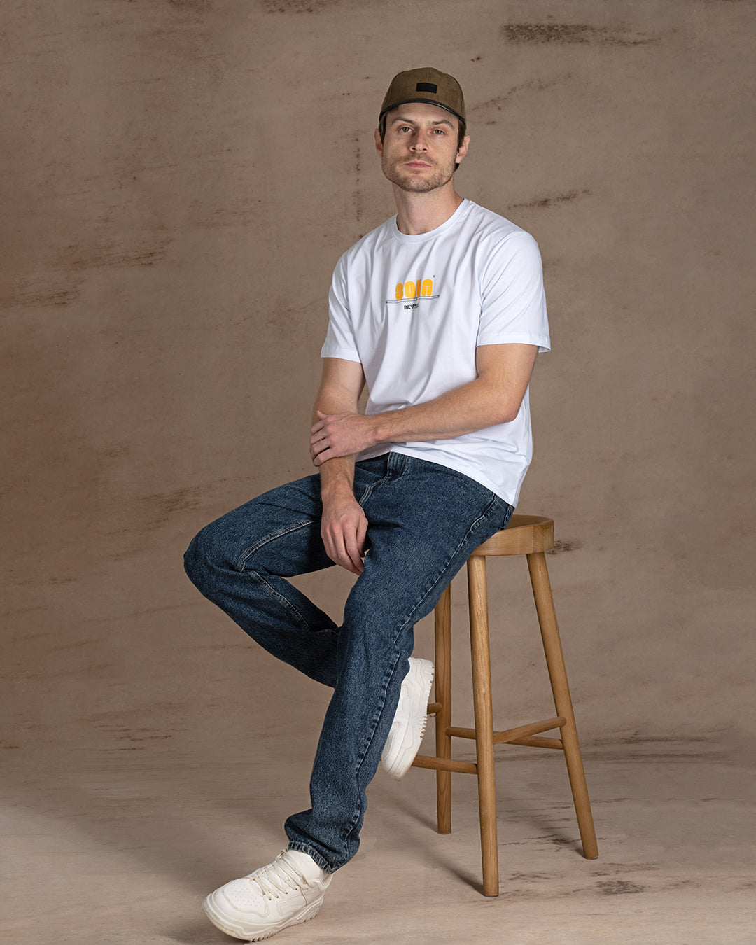 White printed Cotton T-shirt