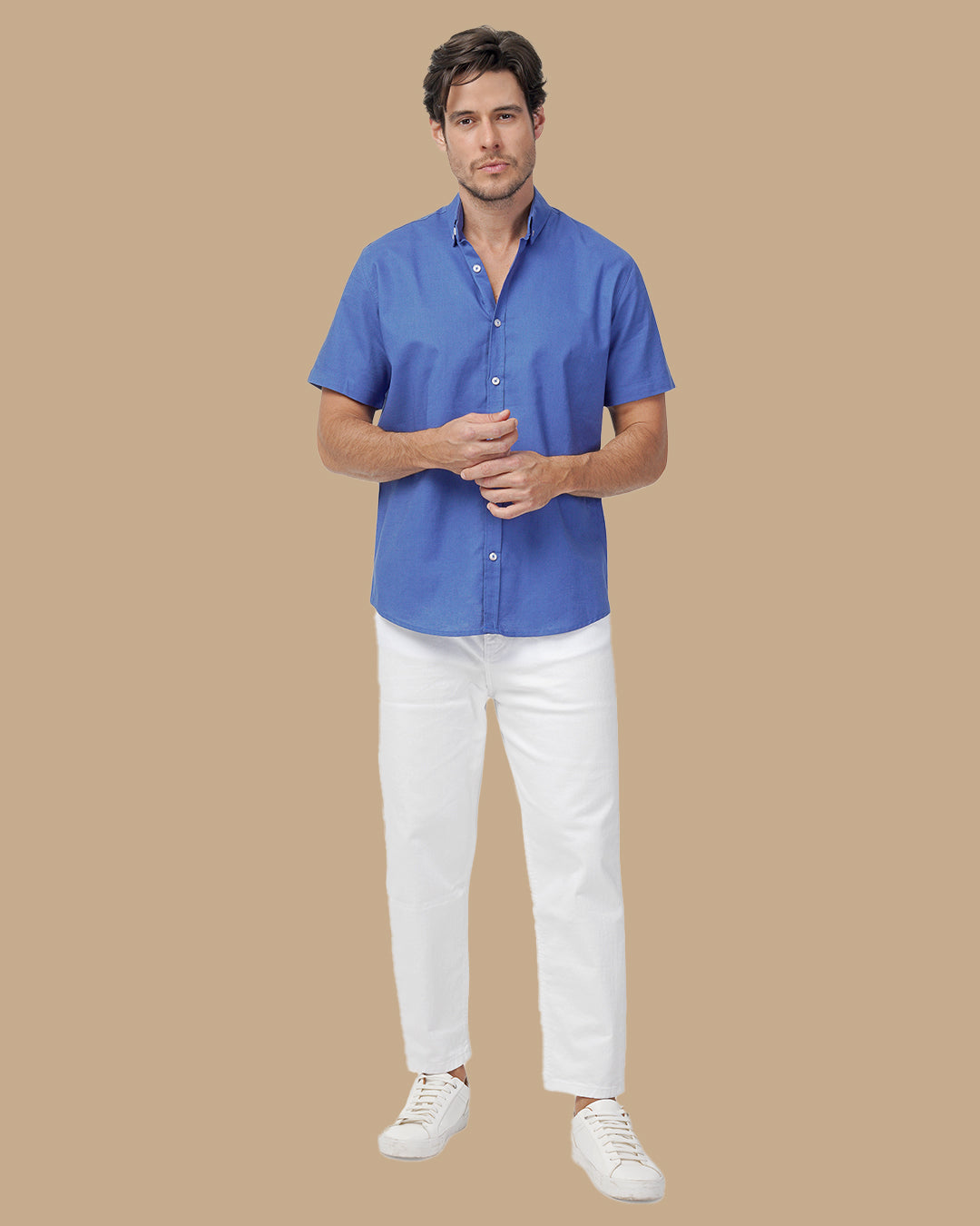 Royal Blue Linen shirt