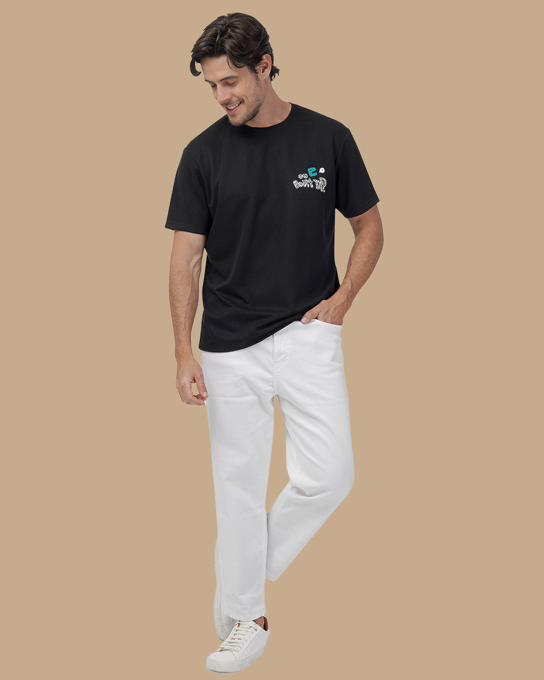 Black Cotton T-shirt