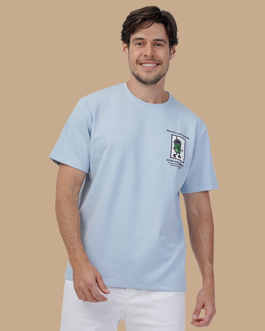 Baby Blue Cotton T-shirt