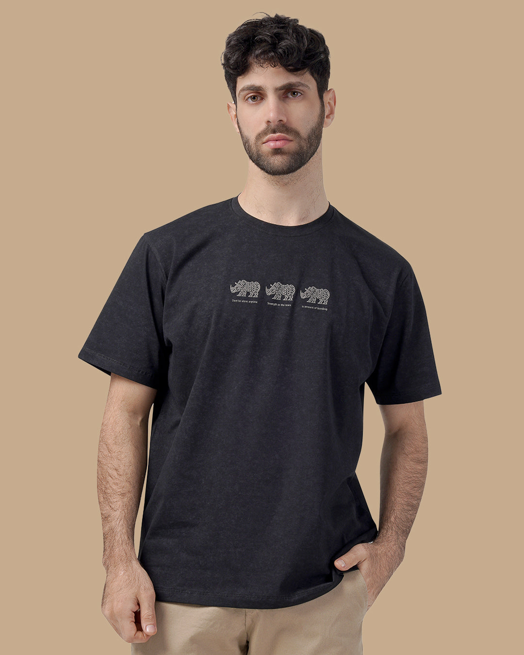 Black Cotton T-shirt