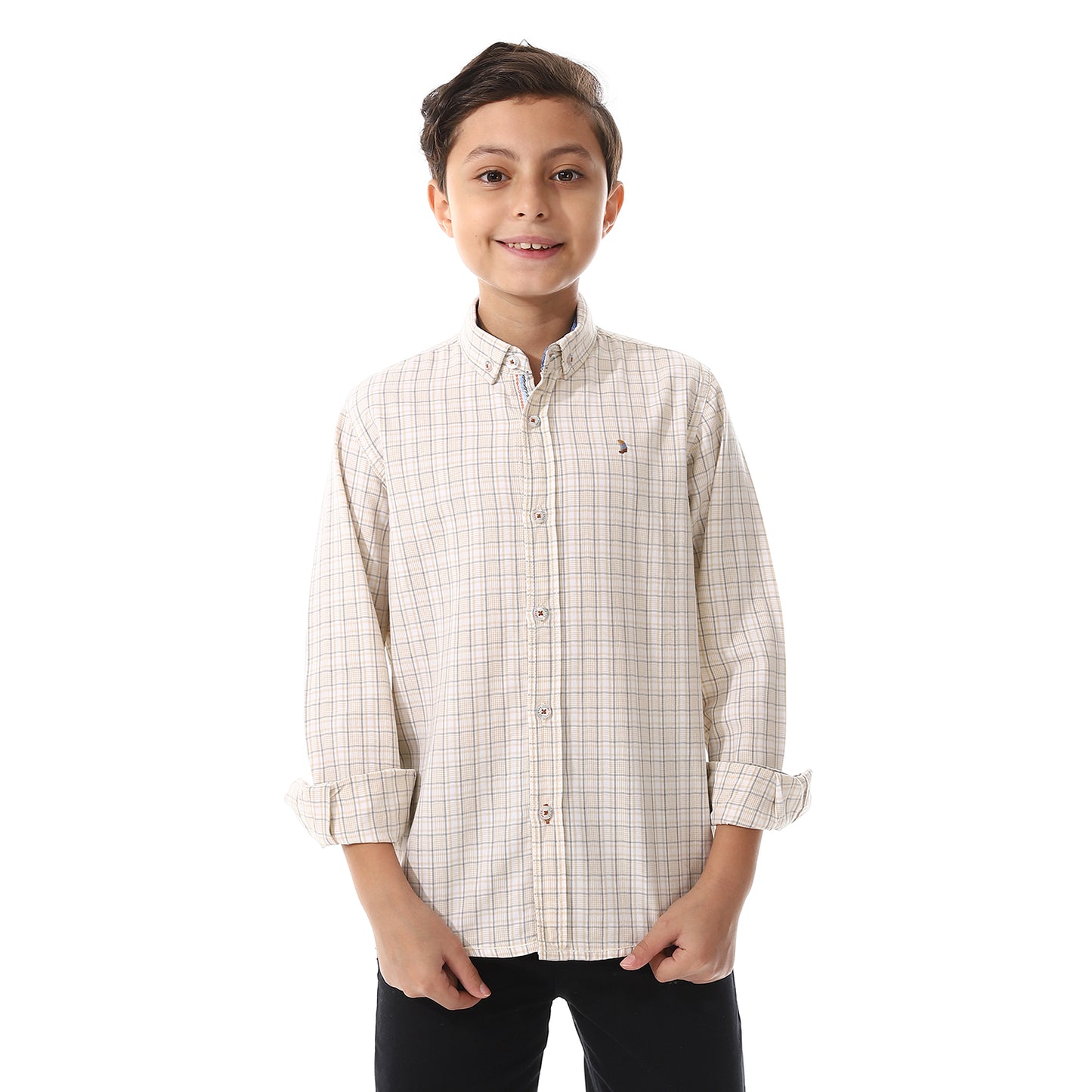 Off-White Checkered Cotton Shirt