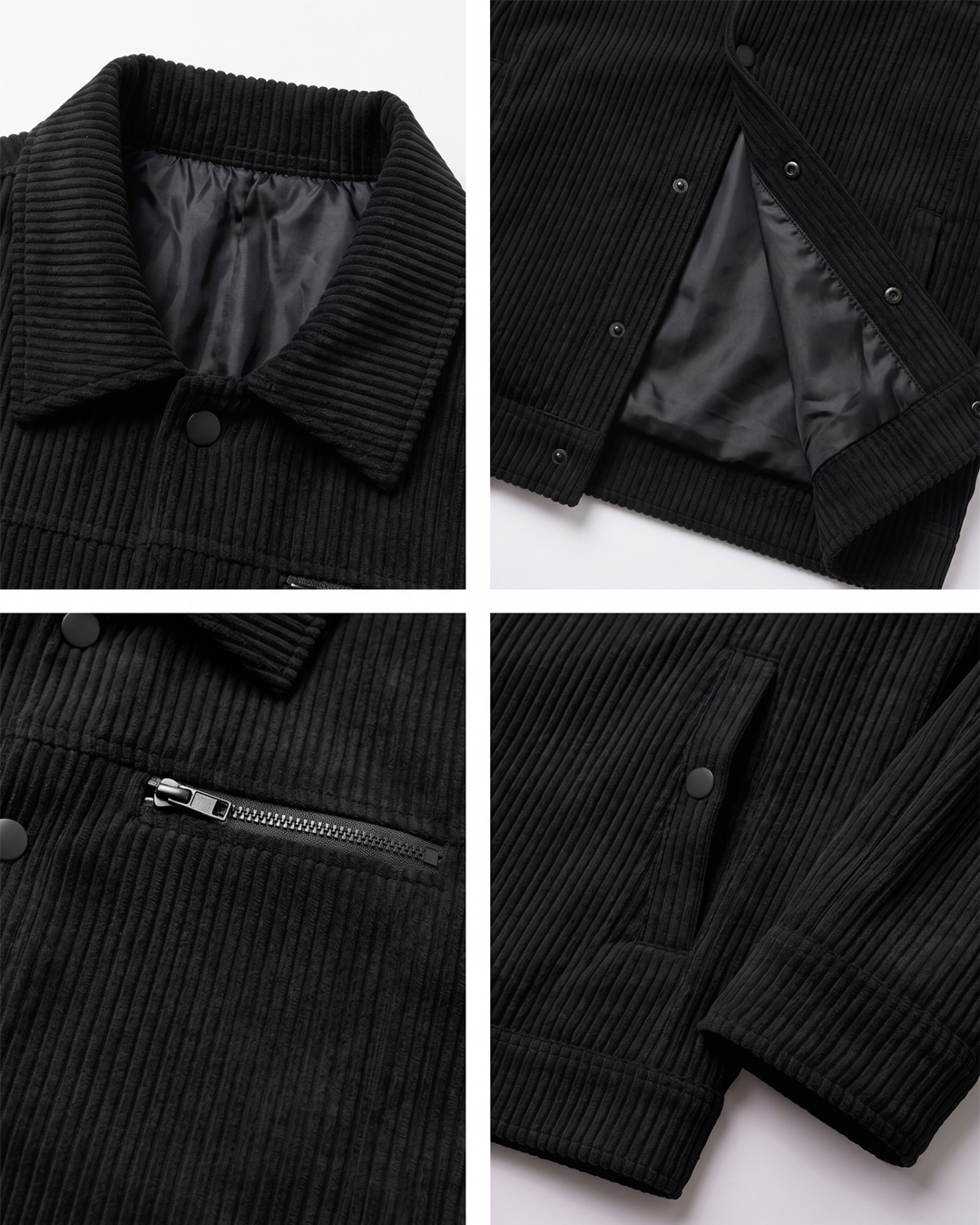 Classic Corduroy Jacket - Black