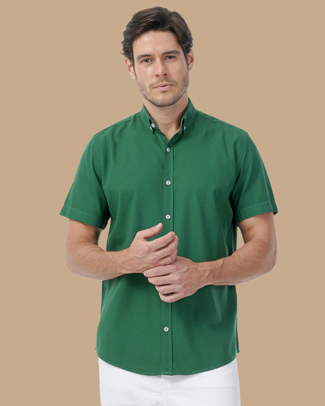 Royal Green Cotton shirt
