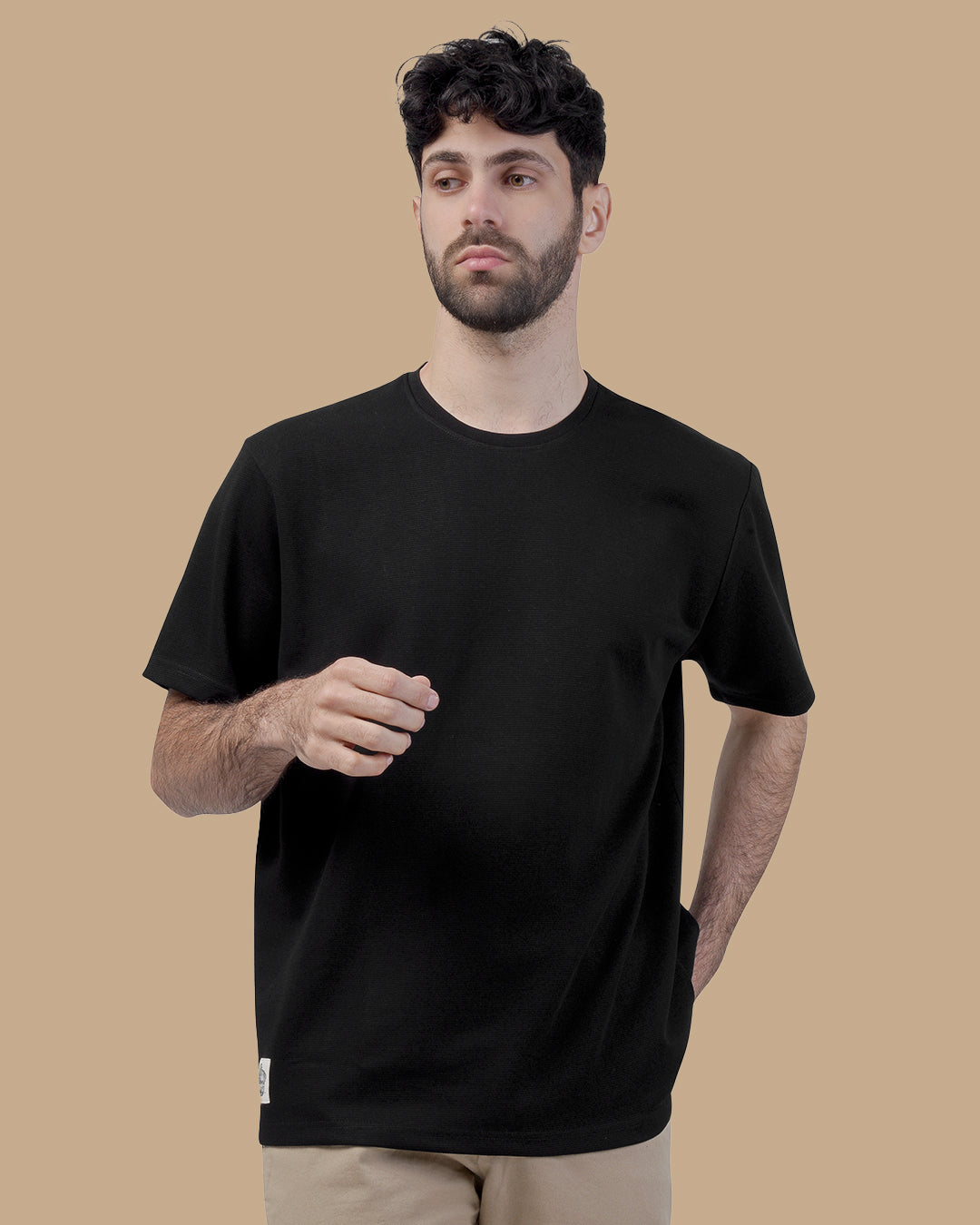 Black Cotton T-shirt