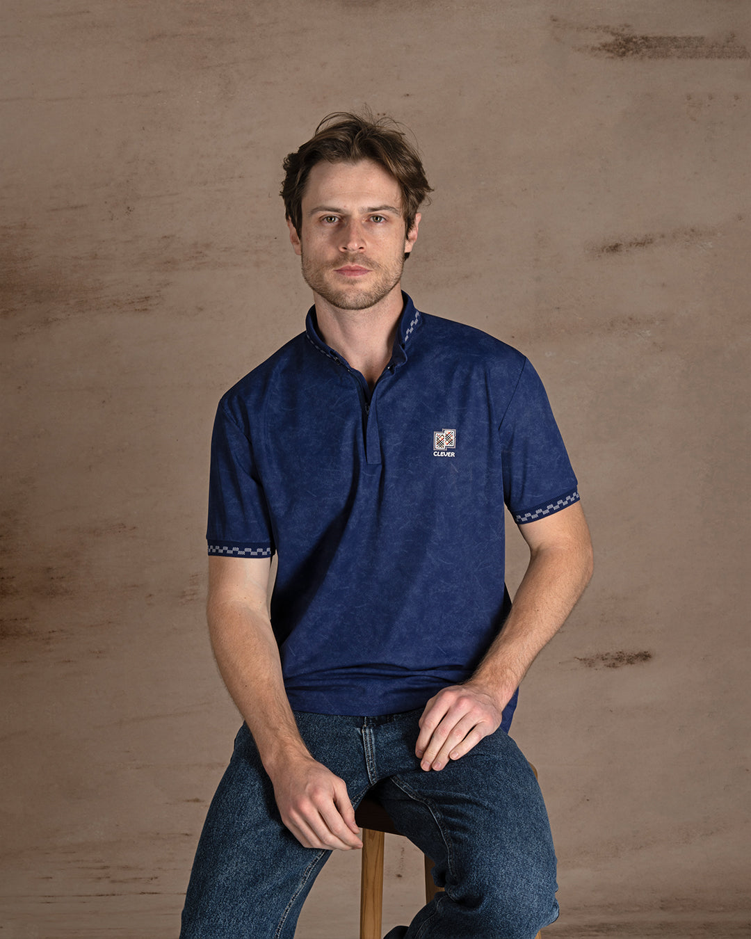 Navy Blue Turkish cotton Polo Shirt Short sleeves