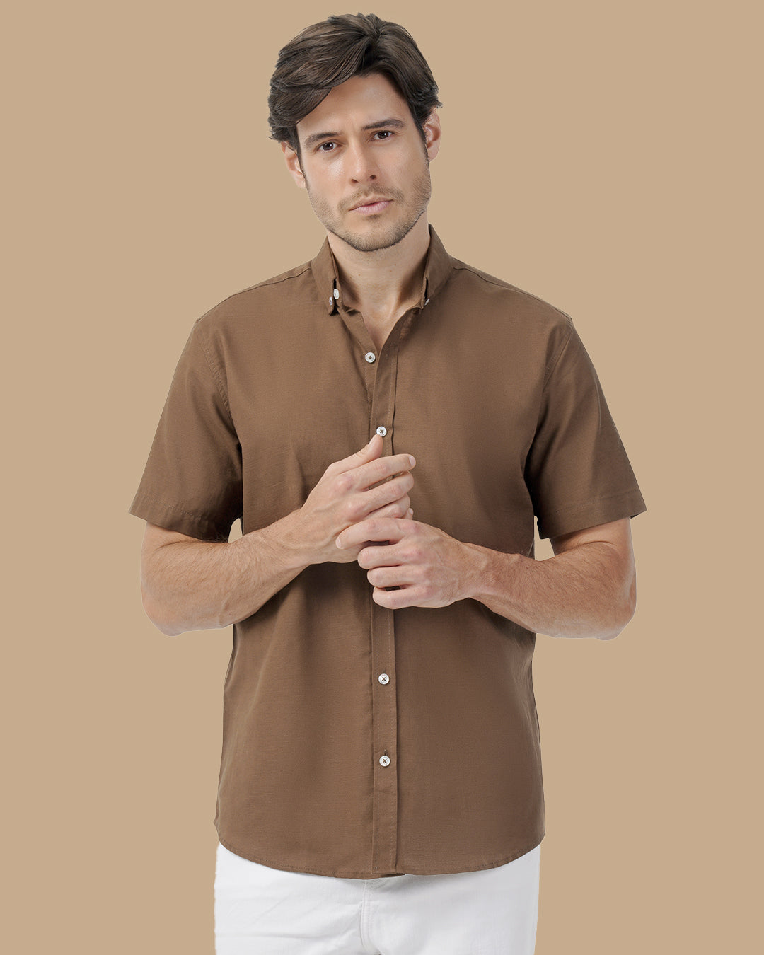 Dark Brown Linen shirt