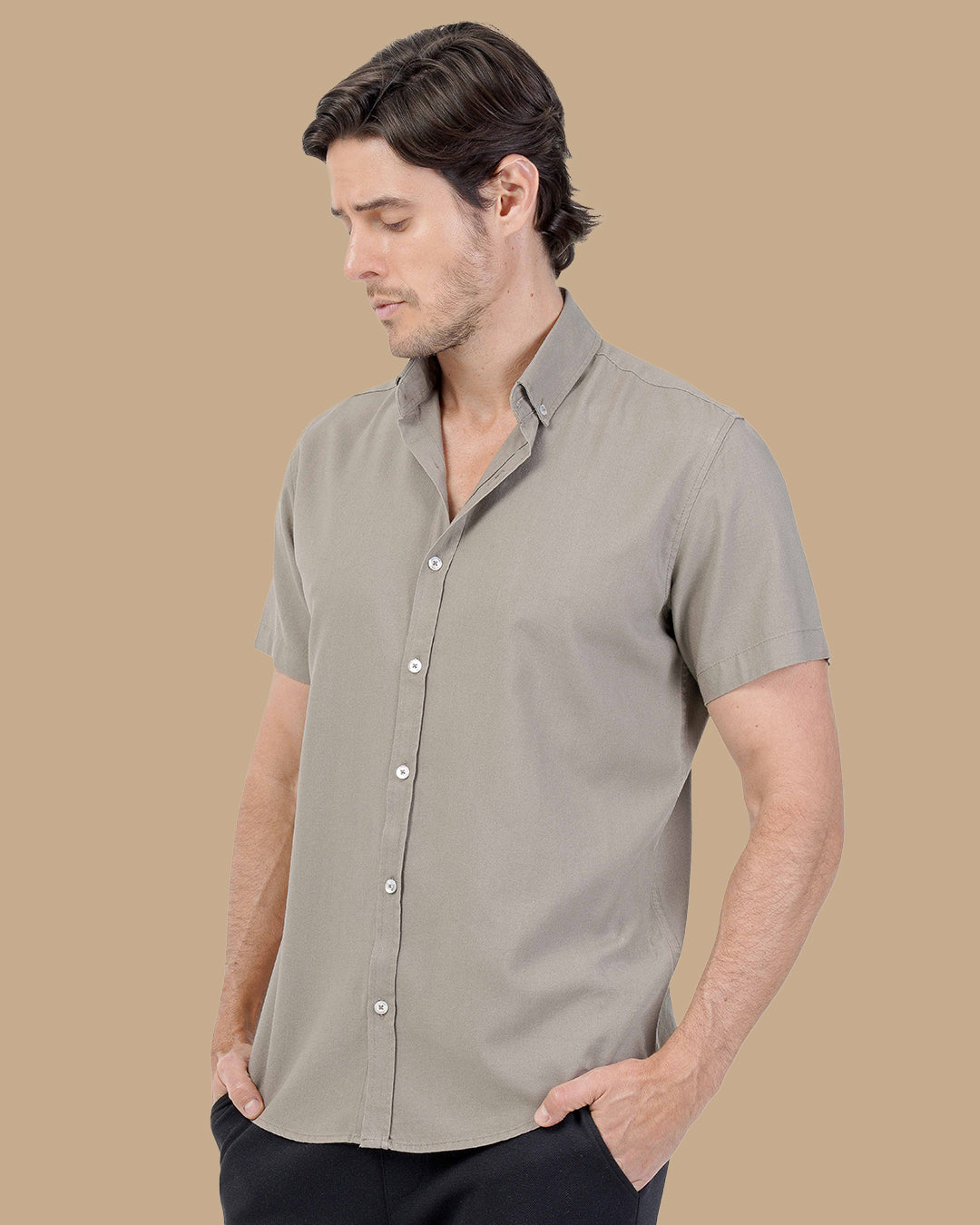 Gray Cotton shirt