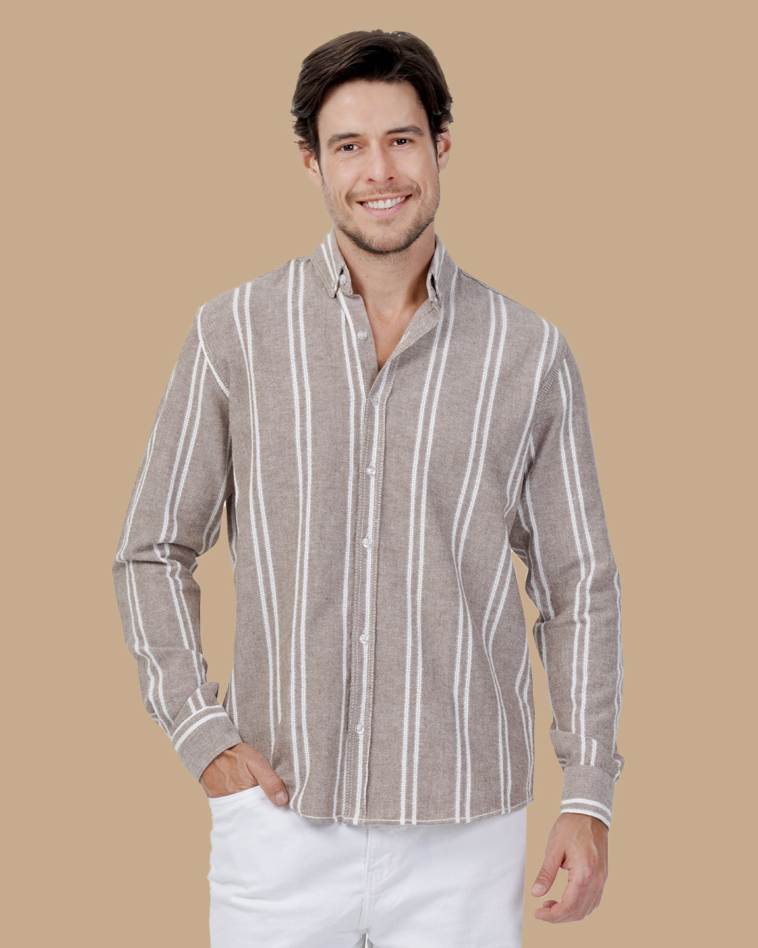 Light Brown Cotton shirt