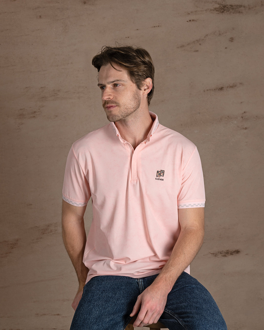 Rose Turkish cotton Polo Shirt Short sleeves