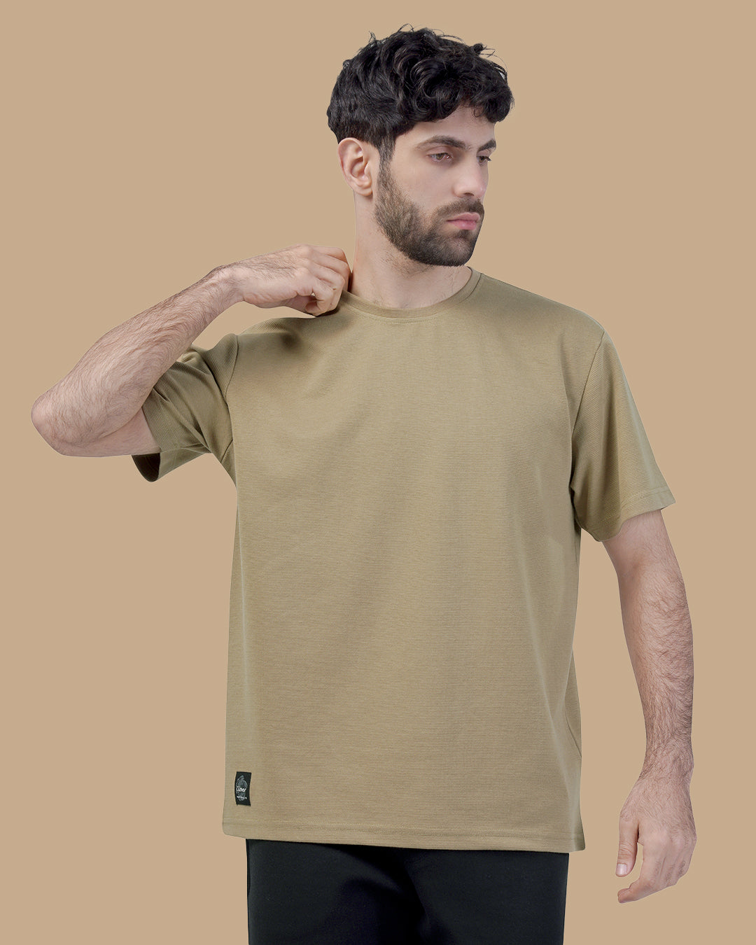 Medium Beige Cotton T-shirt