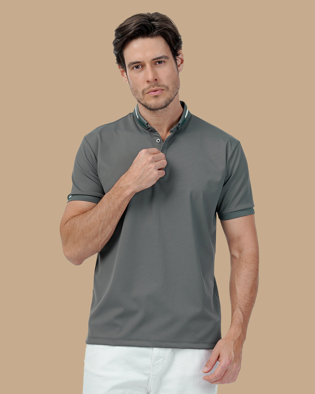 Oil Cotton Polo Shirt