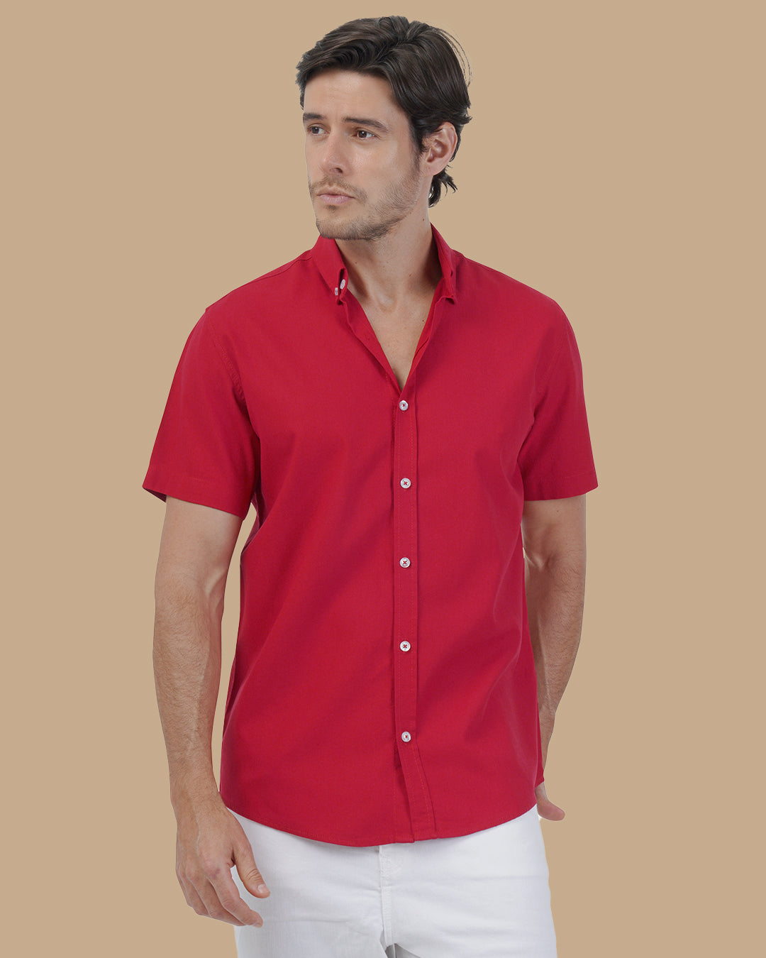 Red Cotton shirt