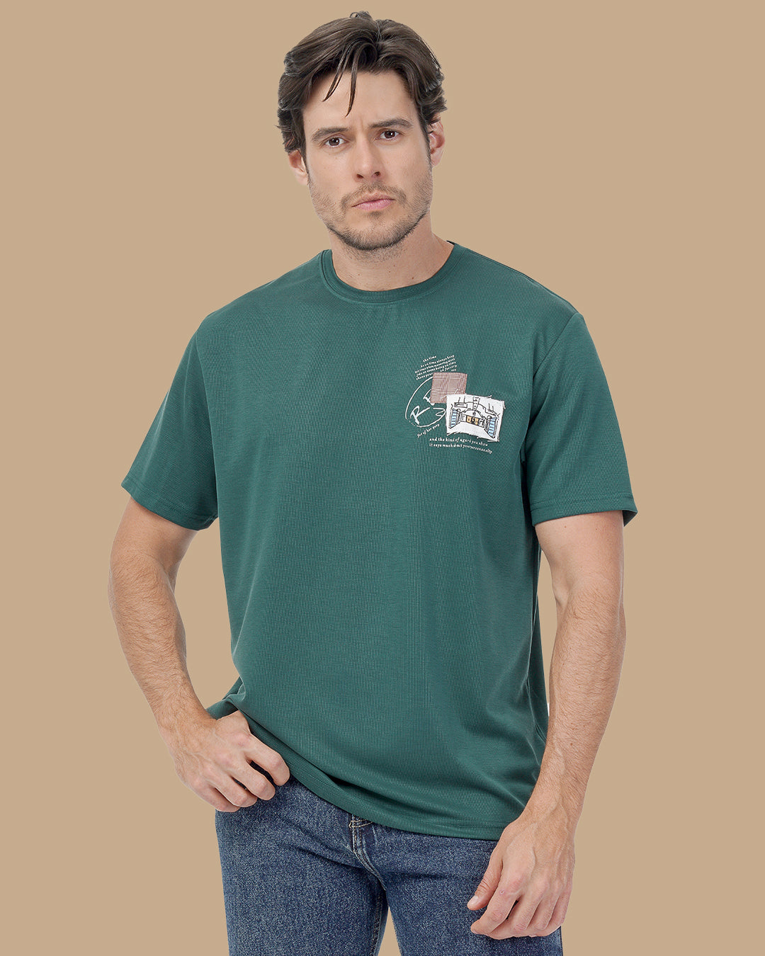 Royal Green Cotton T-shirt
