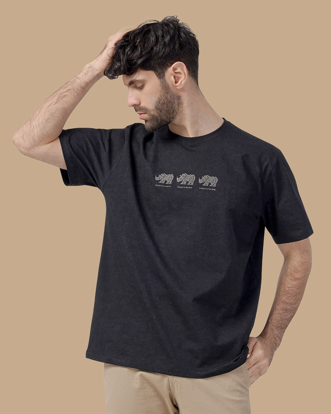 Black Cotton T-shirt