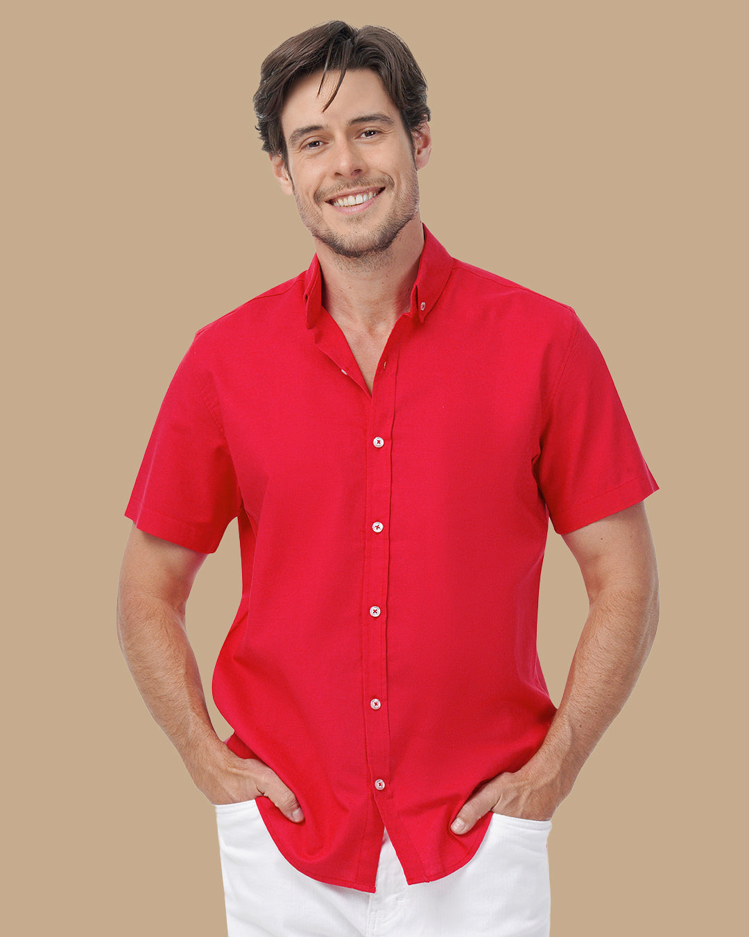 Red Linen shirt