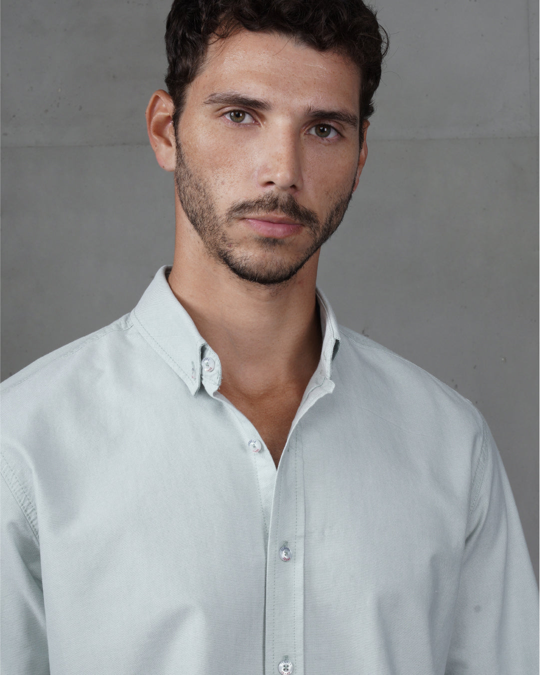 Mint Green Plain Cotton Shirt