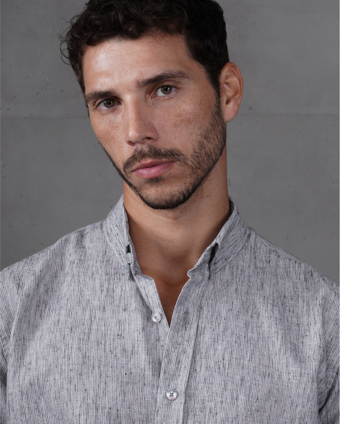 Black Casual Cotton Long Sleeve Shirt