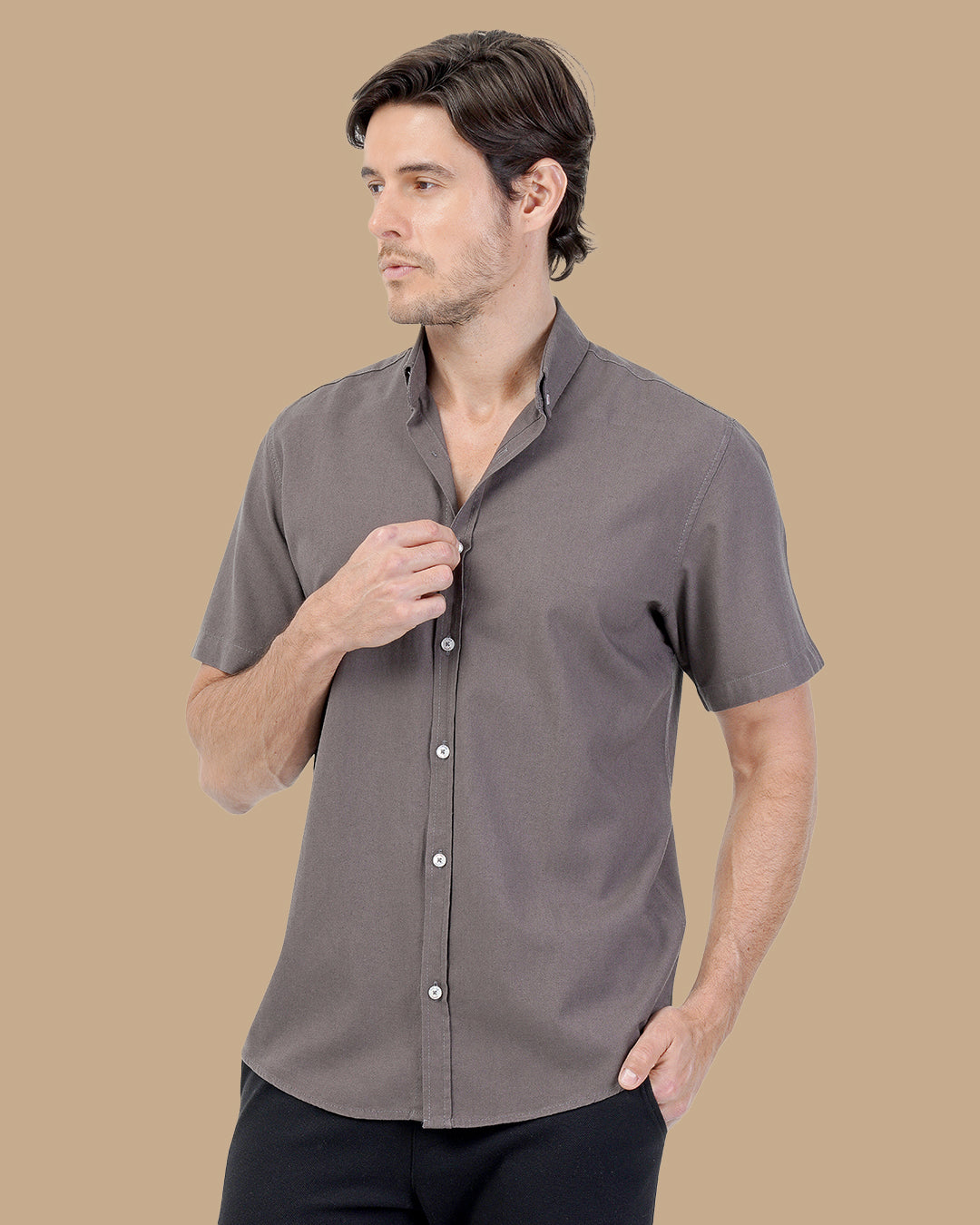 Charcoal Cotton shirt