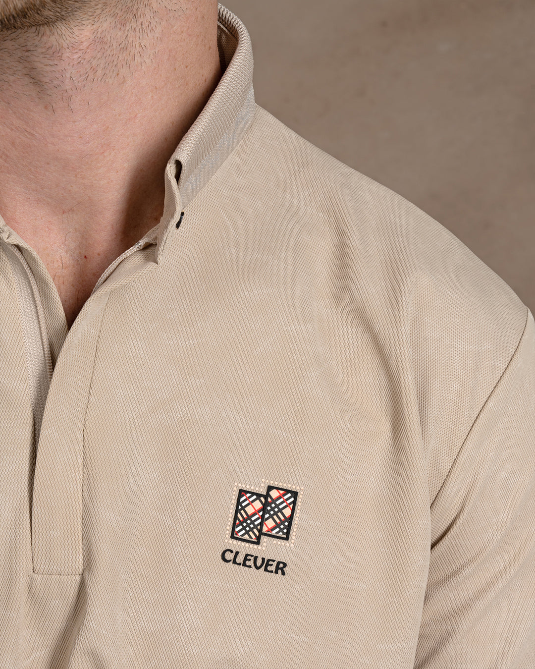 Dark Beige Turkish cotton Polo Shirt Short sleeves