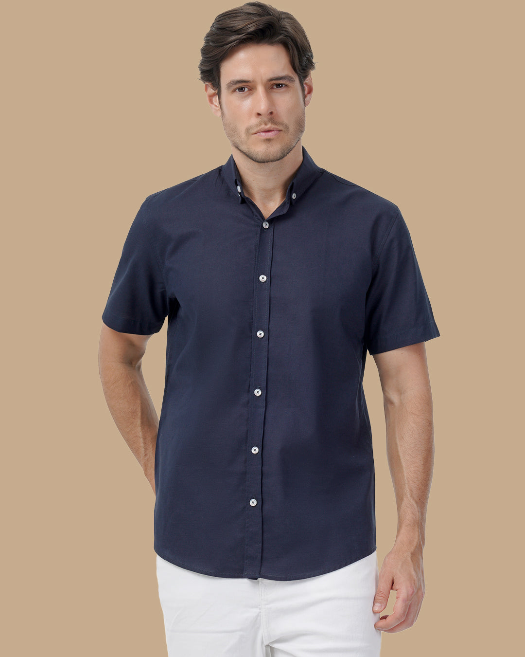 Navy Blue Linen shirt