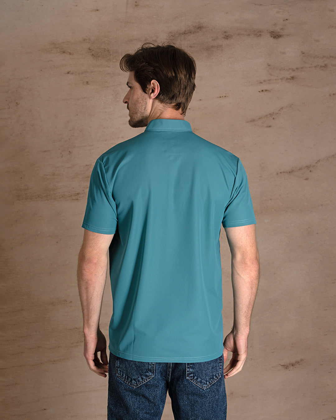Royal Green Cotton Polo Shirt Short sleeves