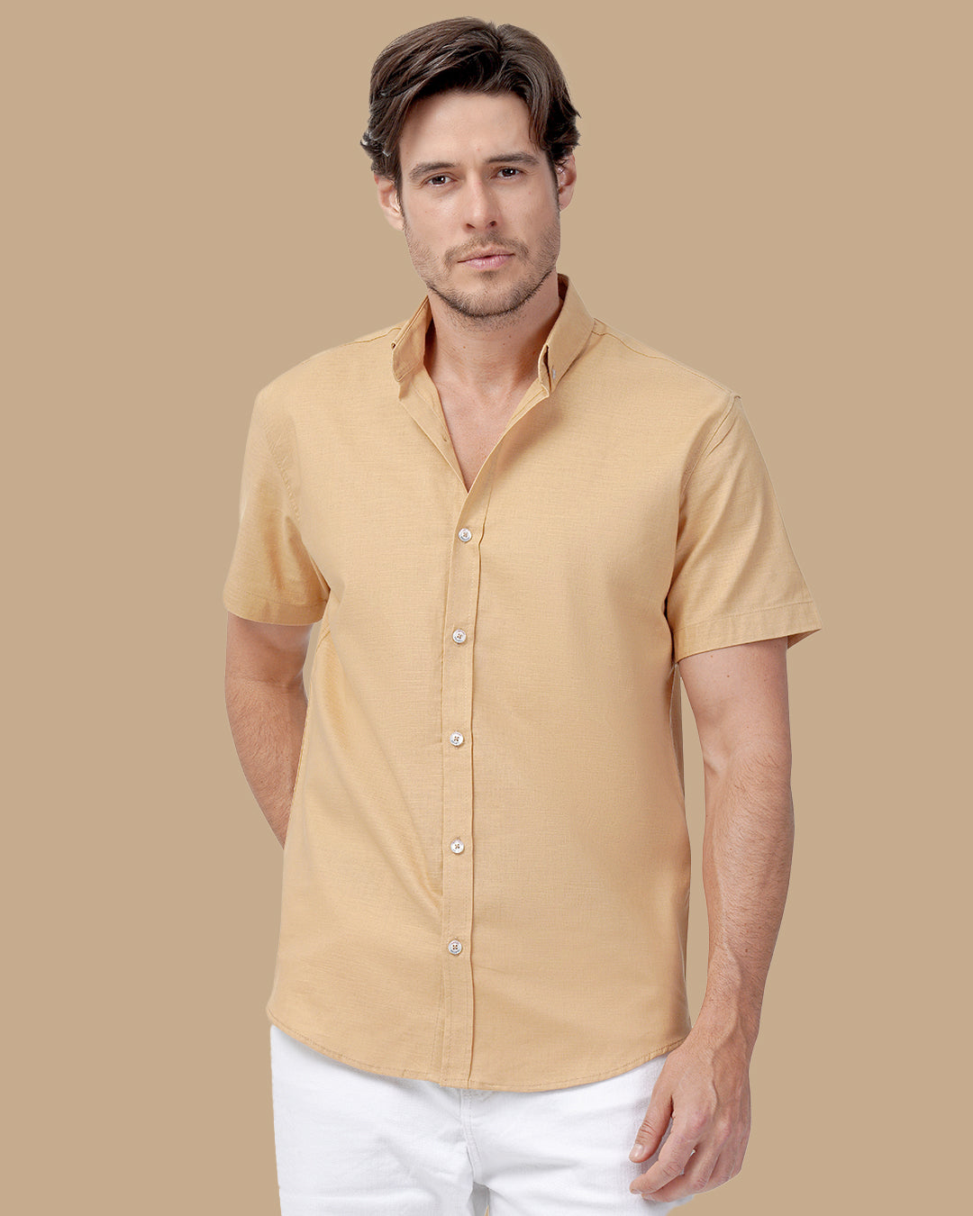 Beige Linen shirt
