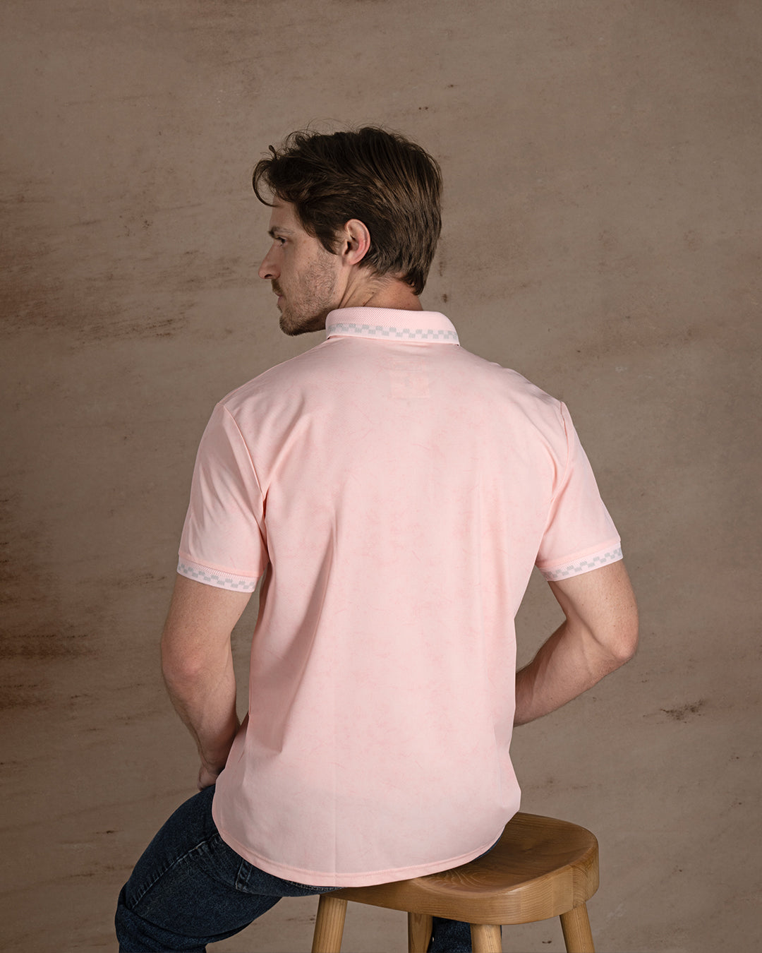 Rose Turkish cotton Polo Shirt Short sleeves