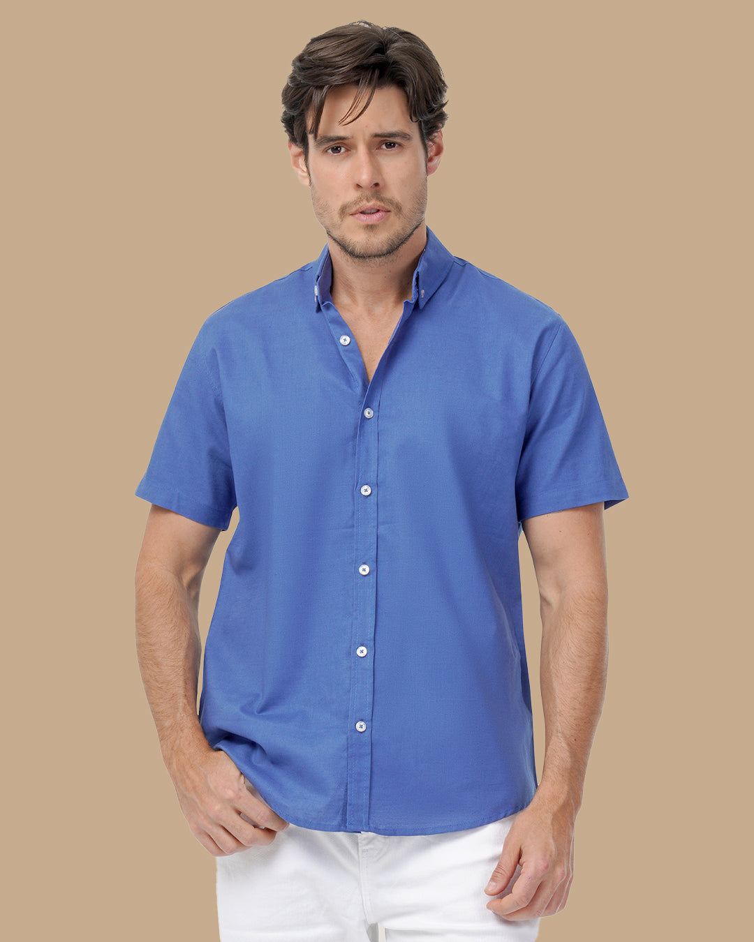Royal Blue Linen shirt