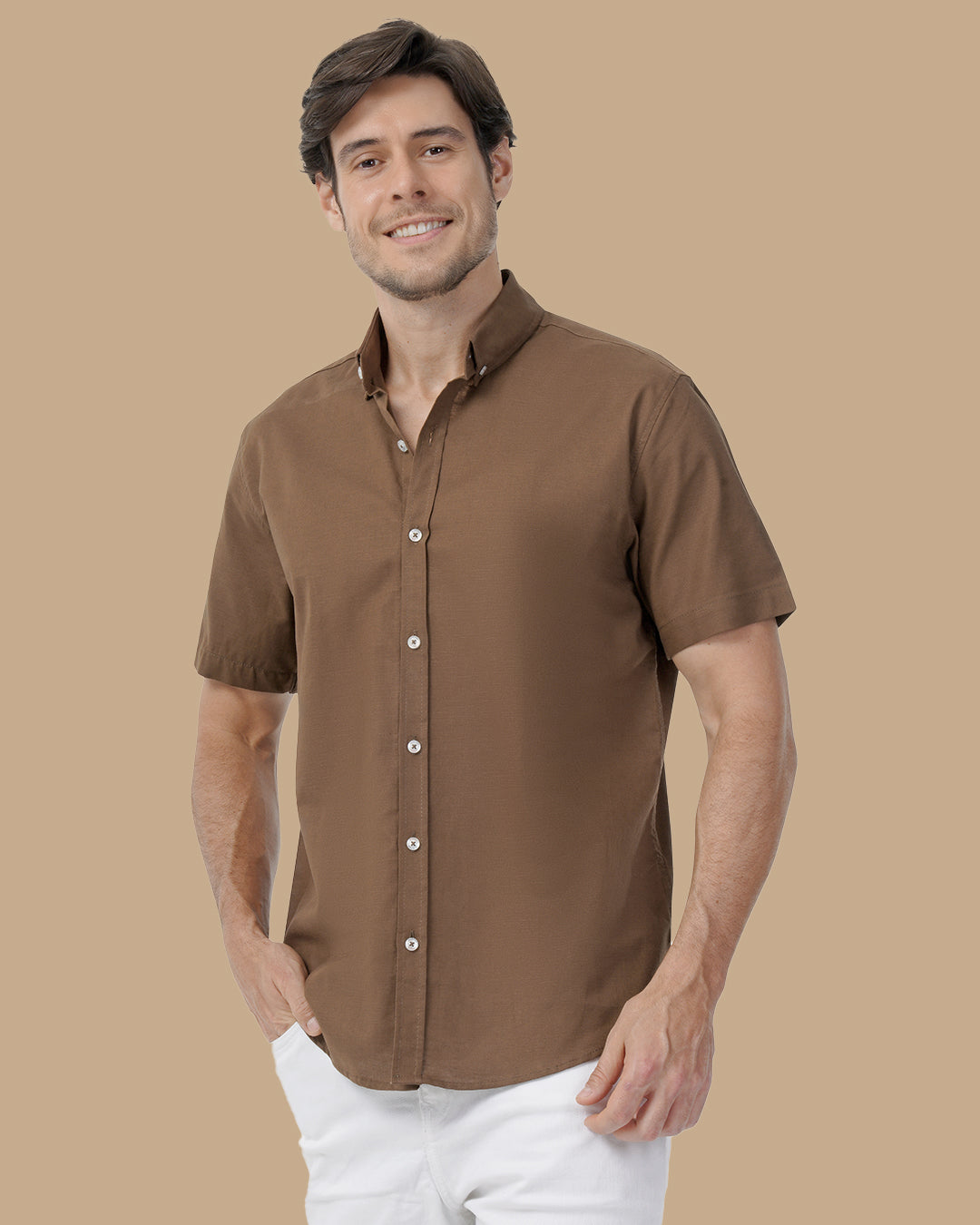 Dark Brown Linen shirt