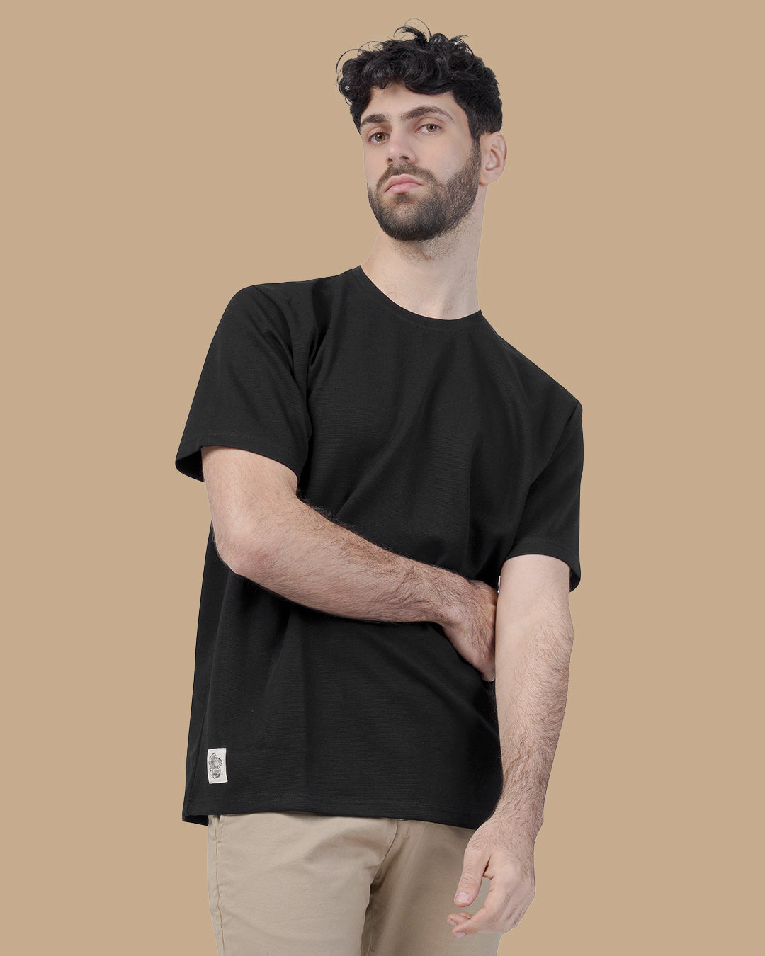 Black Cotton T-shirt