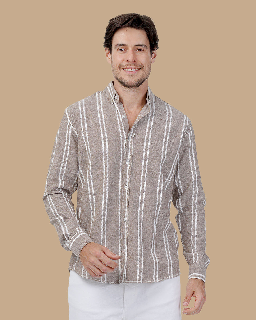 Light Brown Cotton shirt