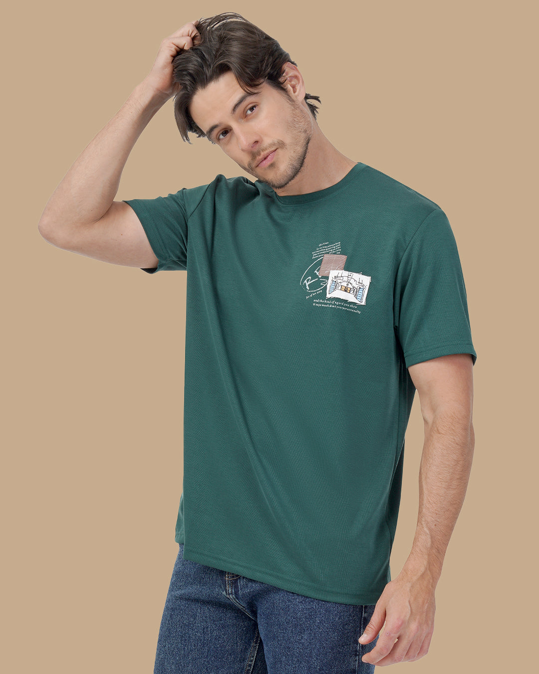 Royal Green Cotton T-shirt