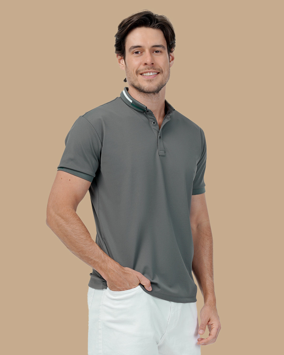 Oil Cotton Polo Shirt