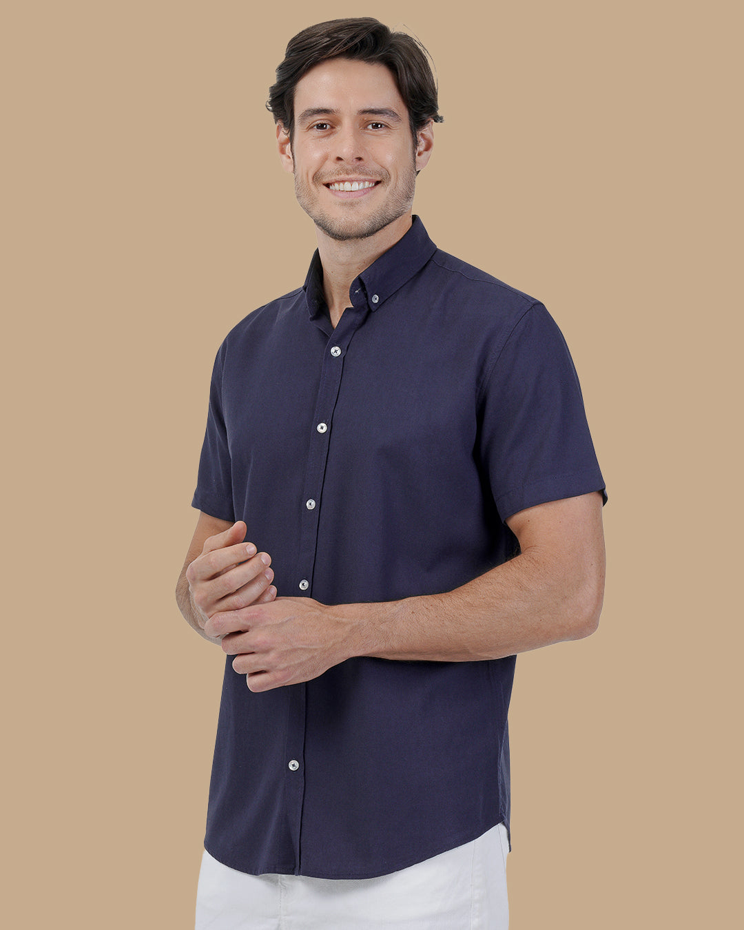 Navy Blue Cotton shirt