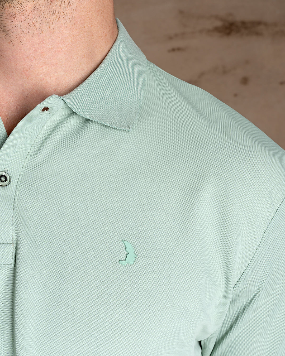 Mint Cotton Knitted Polo Shirt Short sleeves