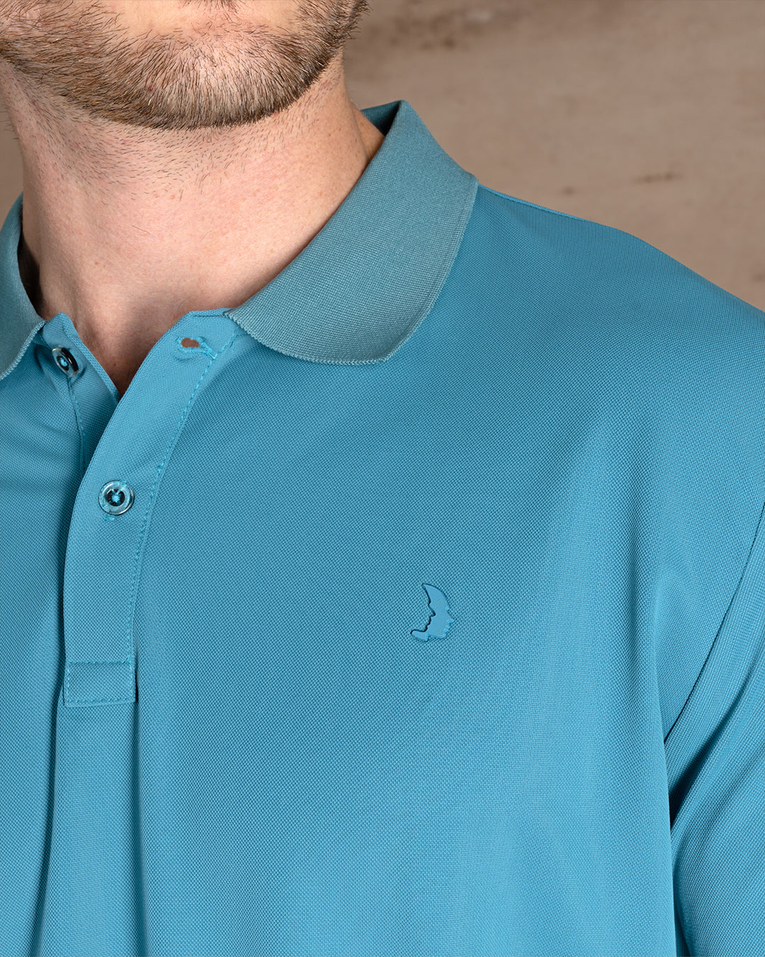 Light Genzari Cotton Knitted Polo Shirt Short sleeves