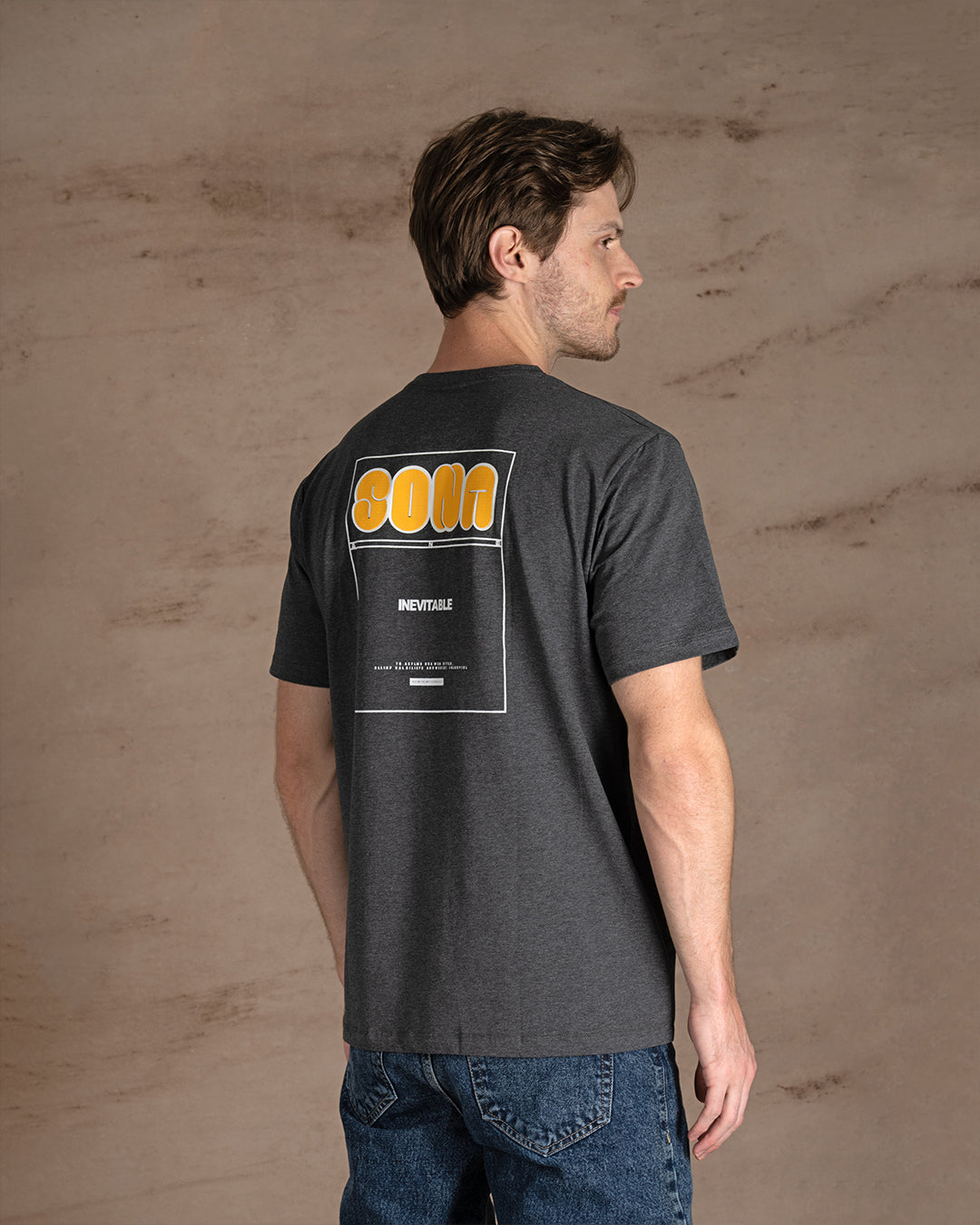 Charcoal printed Cotton T-shirt