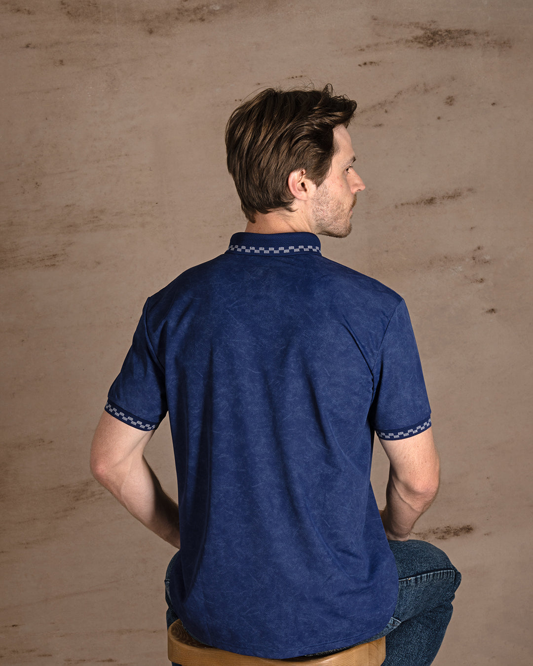 Navy Blue Turkish cotton Polo Shirt Short sleeves