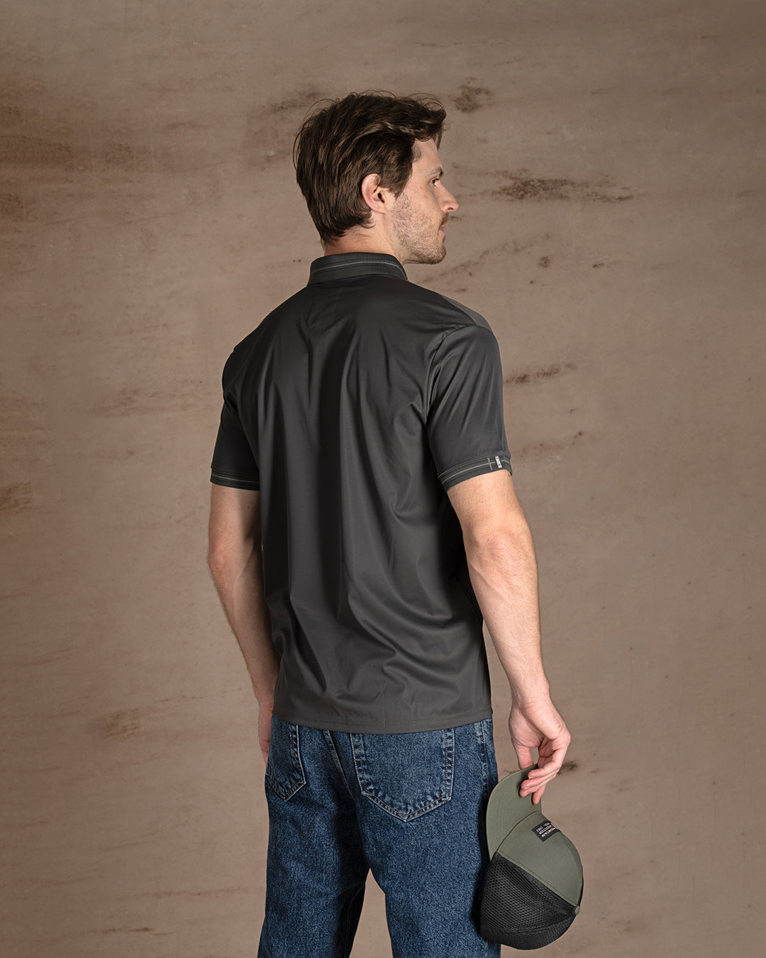 Oil cotton Polo Shirt Short sleeves