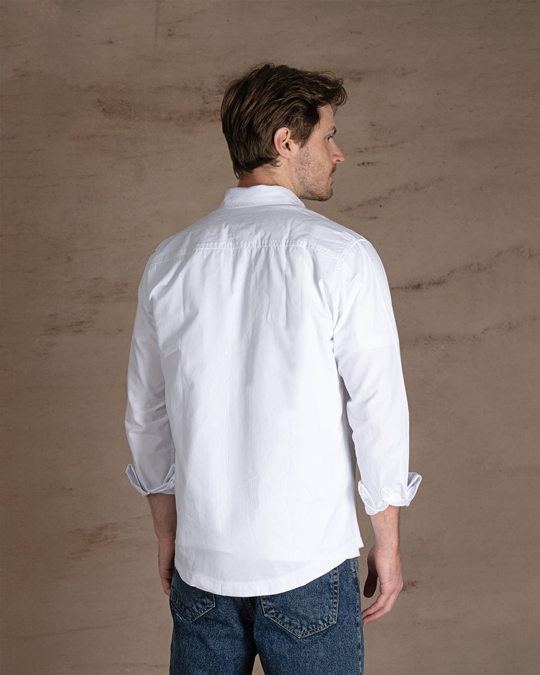 White Regular Fit Cotton shirt